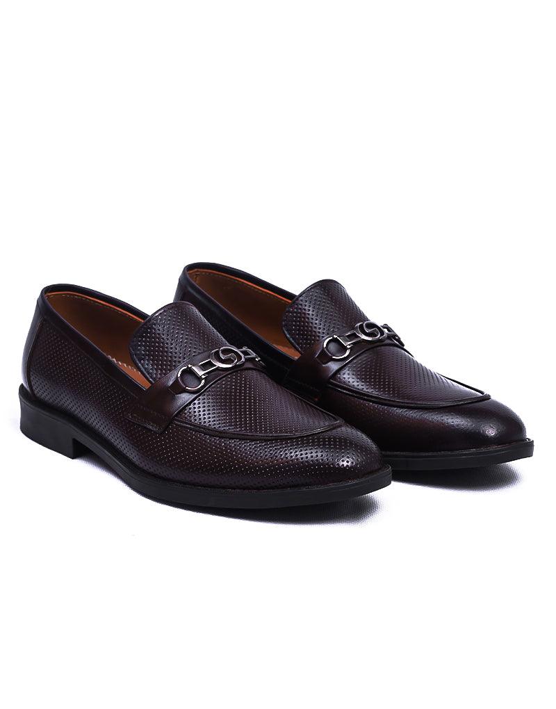 Sakhrah LD-032 | Pure Leather Slip On Casual, Hand Crafted Shoes | Brown, Rubber Sole - Lamdore